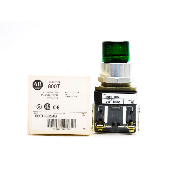 ALLEN BRADLEY 800T-QB24G SER. T 24V (NO BULB) (WH) NSMP
