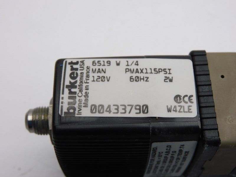 BURKERT 6519W-1/4 00433790 120V 115PSI NSNP