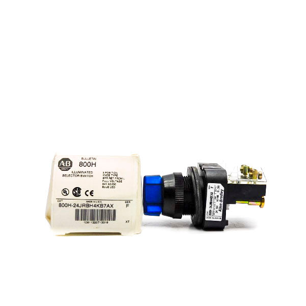 ALLEN BRADLEY 800H-24JRBH4KB7AX SER. F 24VAC/DC (AS PICTURED) (WH) NSMP