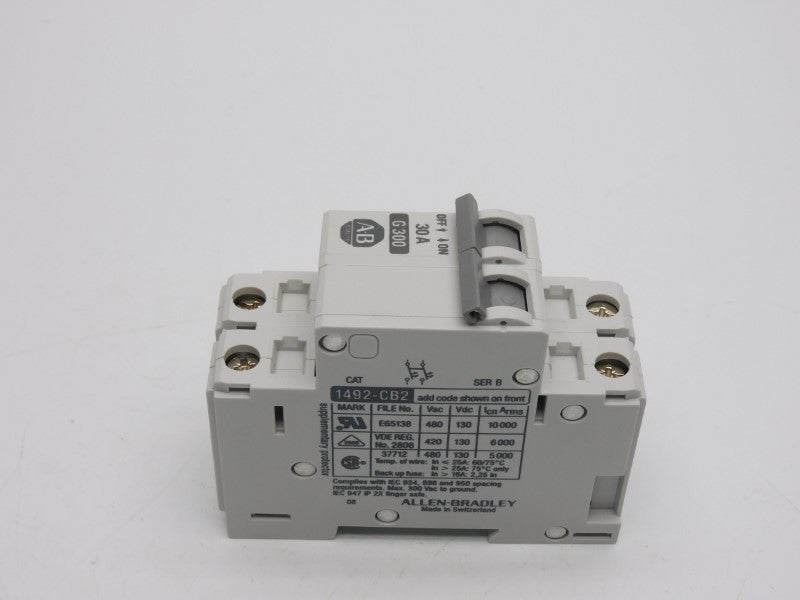 ALLEN BRADLEY 1492-CB2G300 SER. B 480VAC 30A (BK/BL) NSMP