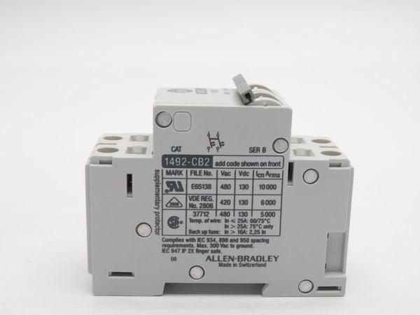 ALLEN BRADLEY 1492-CB2G300 SER. B 480VAC 30A (BK/BL) NSMP