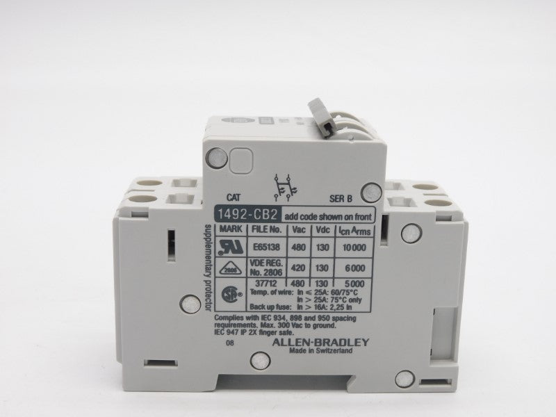 ALLEN BRADLEY 1492-CB2G300 SER. B 480VAC 30A (BK/BL) NSMP