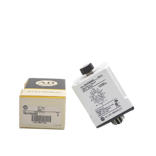 ALLEN BRADLEY 700-HT22AZ24 SER. A 24VDC 10A 0.1-10S (BK/YL) NSMP