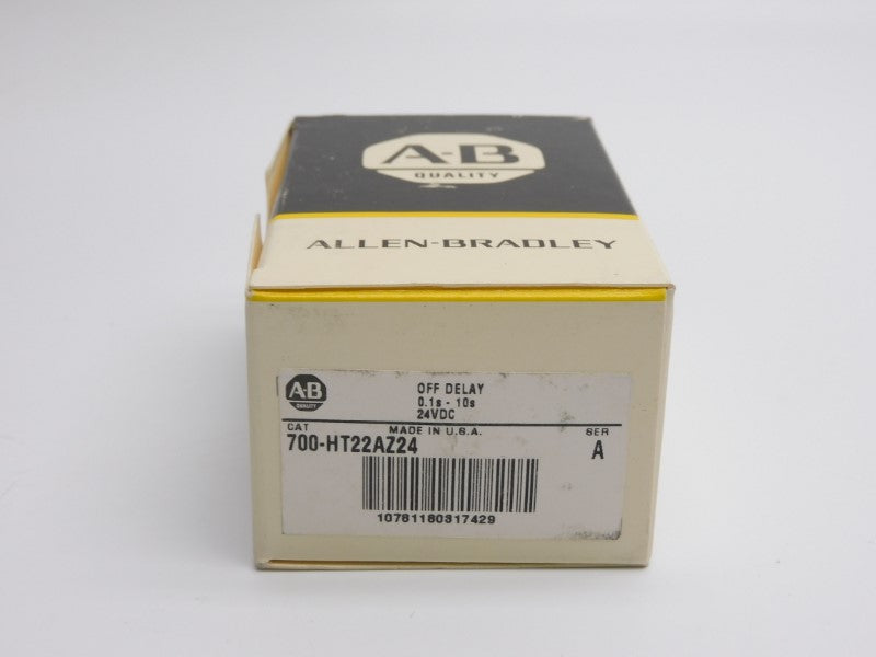 ALLEN BRADLEY 700-HT22AZ24 SER. A 24VDC 10A 0.1-10S (BK/YL) NSMP
