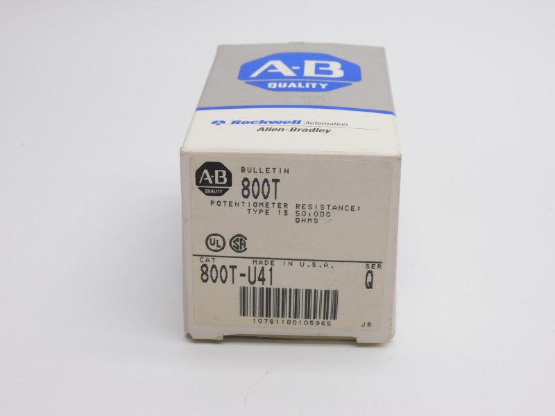 ALLEN BRADLEY 800T-U41 SER. Q 300VAC (GY/BL) NSMP