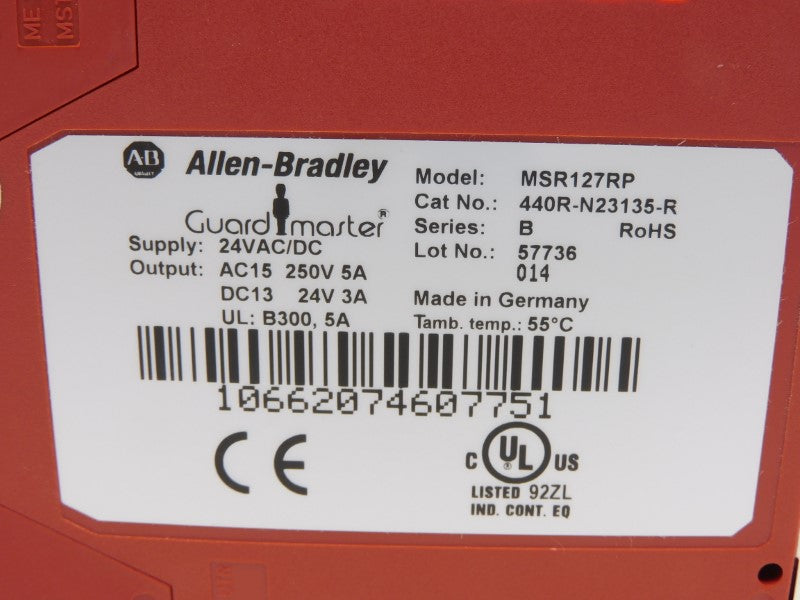 ALLEN BRADLEY 440R-N23135-R MSR127RP SER. B 250V 5A (WH) NSMP