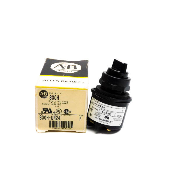 ALLEN BRADLEY 800H-UR24 SER. F 300VAC (AS PICTURED) (BK/YL) NSMP