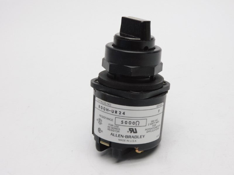 ALLEN BRADLEY 800H-UR24 SER. F 300VAC (AS PICTURED) (BK/YL) NSMP