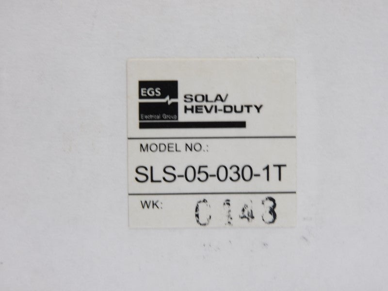 SOLA SLS-05-030-1T 5VDC 0.5A (AS PICTURED) NSMP