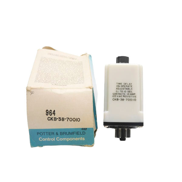 POTTER&BRUMFIELD CKB-38-70010 120VAC 10A 0.1-10S NSMP