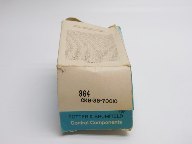 POTTER&BRUMFIELD CKB-38-70010 120VAC 10A 0.1-10S NSMP