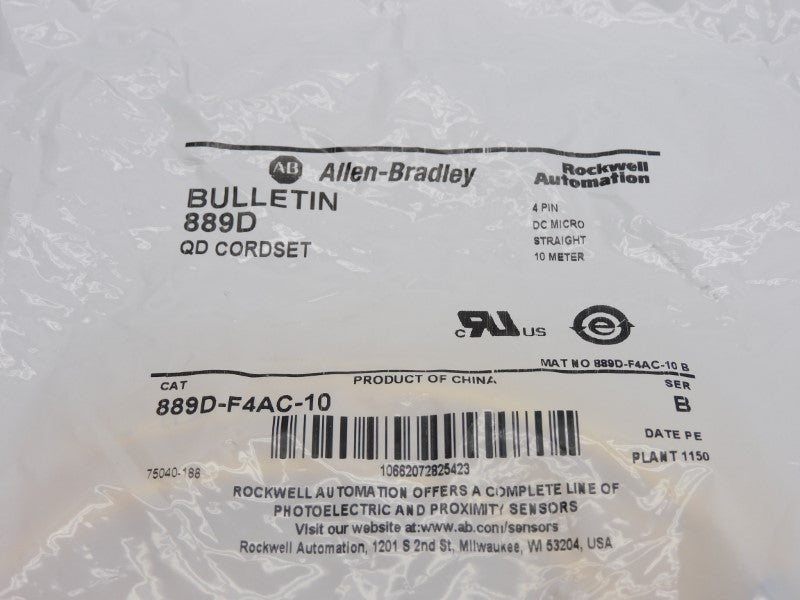 ALLEN BRADLEY 889D-F4AC-10 SER. B NSMP