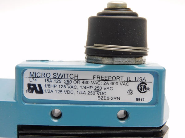 MICRO SWITCH BZE6-2RN 600VAC 2A NSNP
