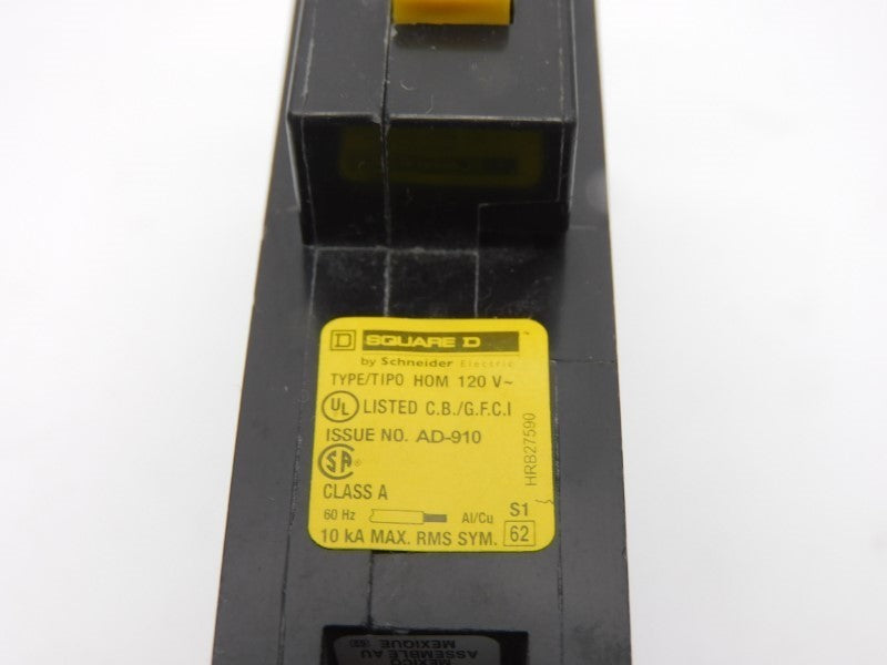 SQUARE D HOM115GFI4201 120V 15A NSMP