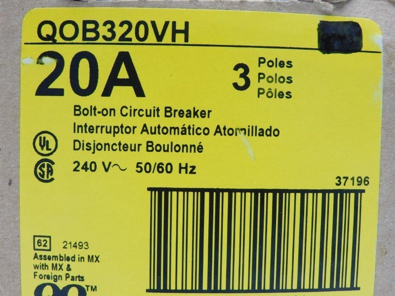 SQUARE D QOB320VH 240V 20A NSNP