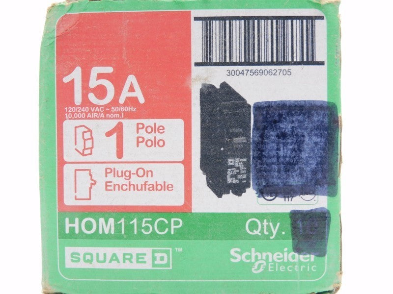 SQUARE D HOM115CP 120/240VAC 15A NSNP