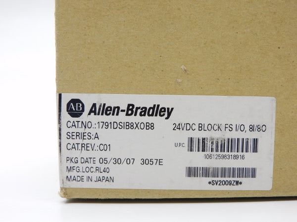 ALLEN BRADLEY 1791DSIB8XOB8 SER. A 24VDC DATE: 2007 NSFS