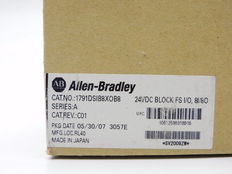 ALLEN BRADLEY 1791DSIB8XOB8 SER. A 24VDC DATE: 2007 NSFS