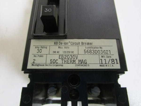 WESTINGHOUSE CIRCUIT BREAKER EB2030V NSMP