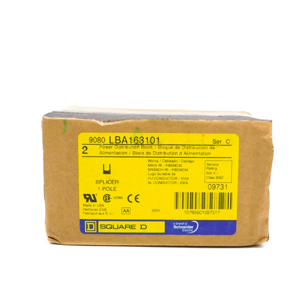 SQUARE D 9080LBA163101 SER. C 600V 310A (PKG OF 2) NSFS