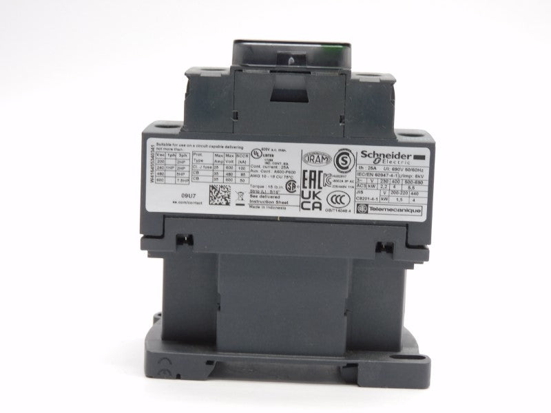 SCHNEIDER ELECTRIC LC1D09U7 230/240V 25A (GREEN) NSNP