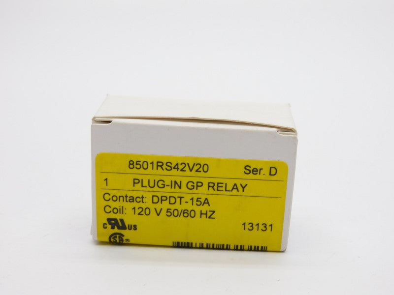 SQUARE D 8501RS42V20 SER. D 120V 15A NSMP