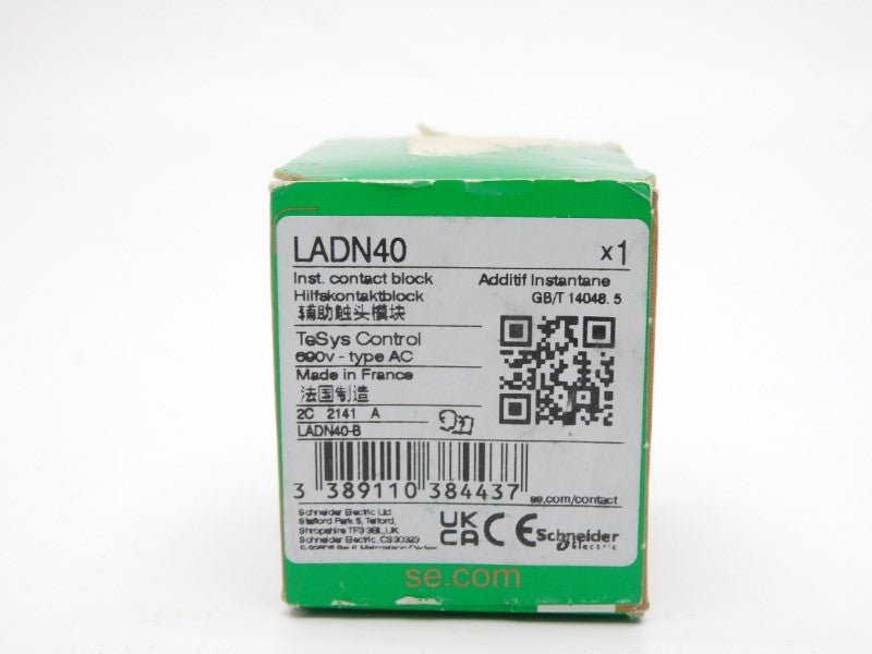 SCHNEIDER ELECTRIC LADN40 690V 10A (GREEN) NSMP