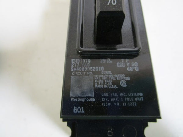 WESTINGHOUSE CIRCUIT BREAKER EHB1070 NSMP