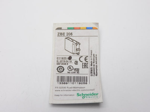 SCHNEIDER ELECTRIC ZBE-205 240V 3A NSNP