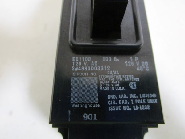 WESTINGHOUSE CIRCUIT BREAKER EB1100 NSNP