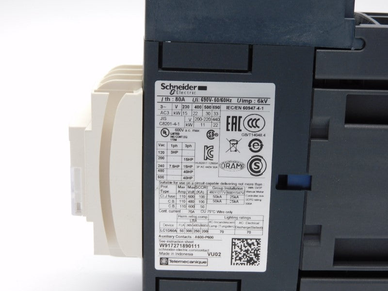 SCHNEIDER ELECTRIC LC1D50AB7 24V 50A (AS PICTURED) NSMP