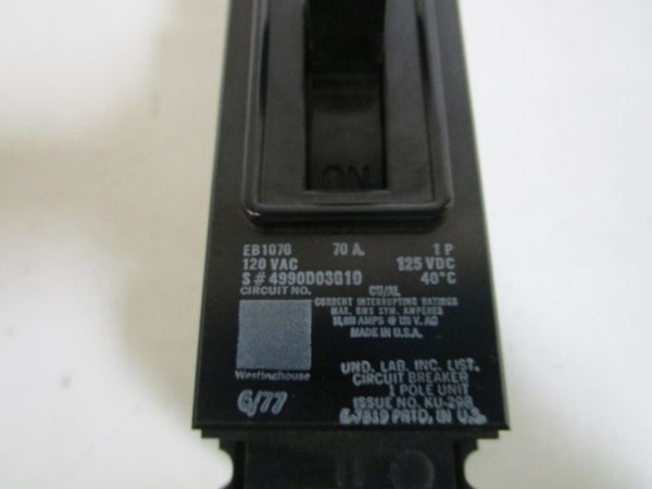 WESTINGHOUSE CIRCUIT BREAKER EB1070 NSNP