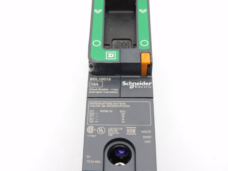 SQUARE D BDL16015 277V 15A (GREEN) NSMP