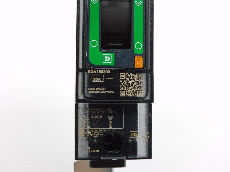 SQUARE D BGA160203 277V 20A (GREEN) NSMP