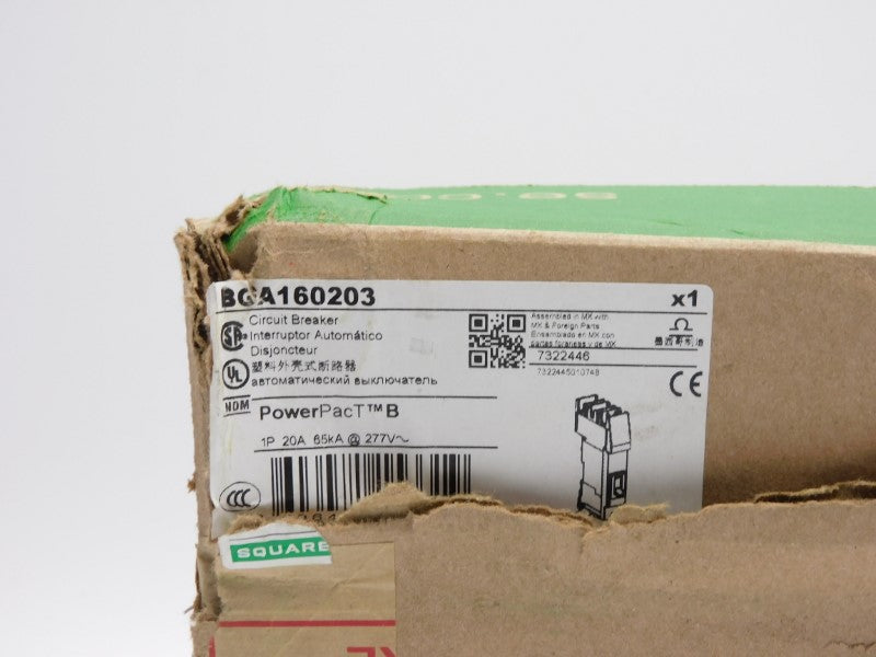 SQUARE D BGA160203 277V 20A (GREEN) NSMP