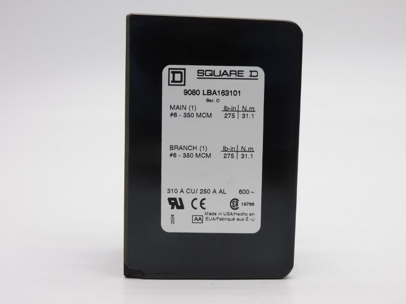 SQUARE D 9080LBA163101 SER. C 600V 310A (AS PICTURED) NSNP