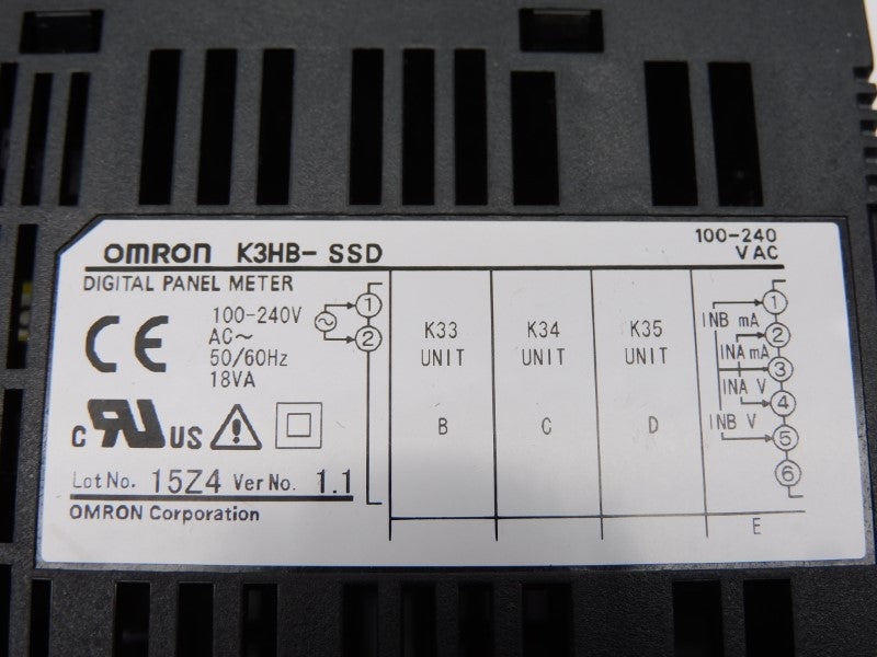 OMRON K3HB-SSD 100-240VAC NSNP