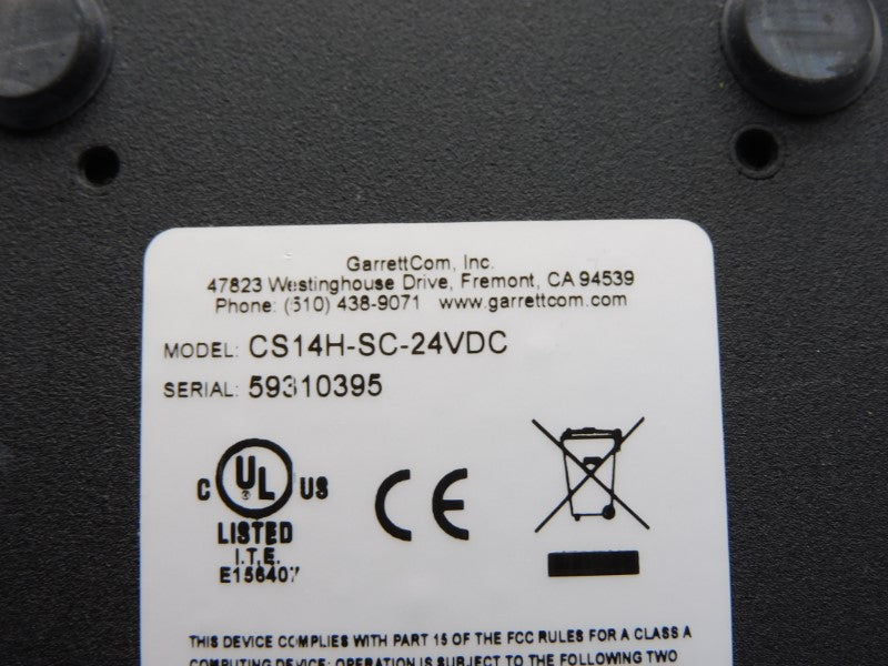 GARRETTCOM CS14H-SC-24VDC 24VDC 0.25A NSNP