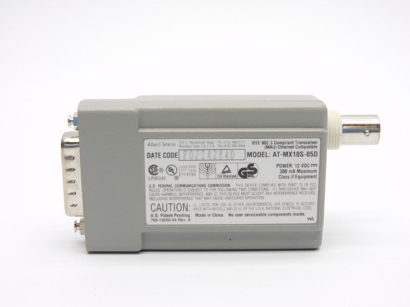 ALLIED TELESIS AT-MX10S-05D 12VDC NSNP