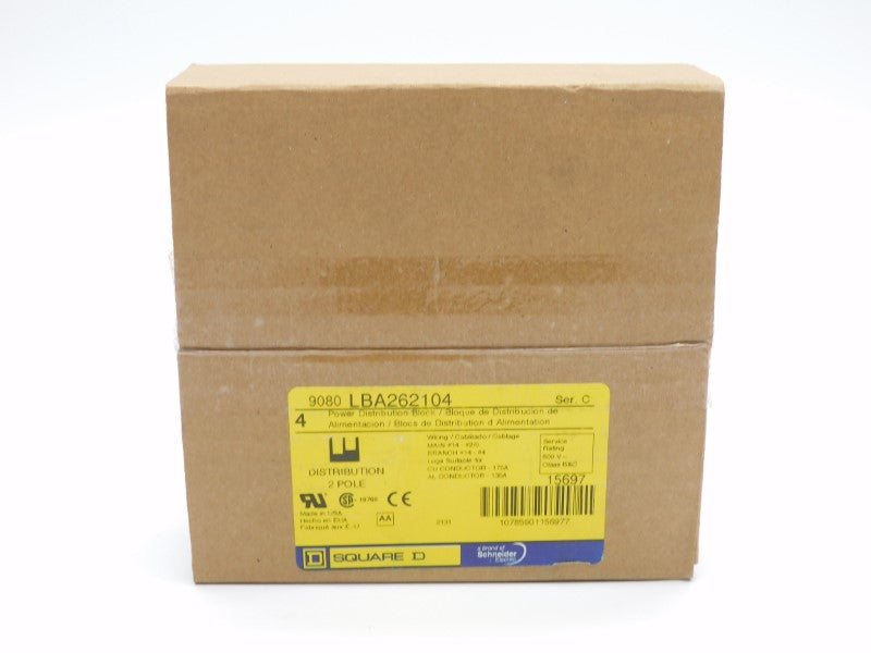 SQUARE D 9080LBA262104 SER. C 600V 175A (PKG OF 4) NSFS