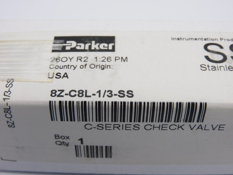 PARKER 8Z-C8L-1/3-SS NSMP