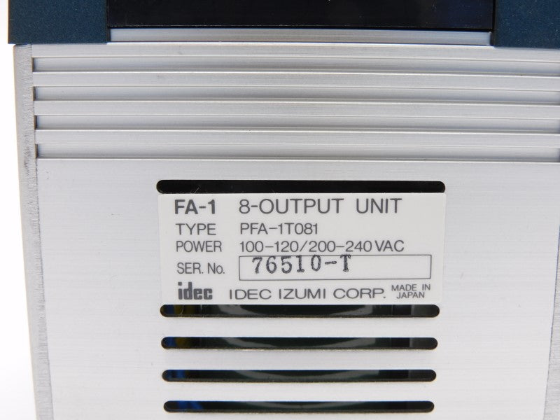 IDEC PFA-1T081 100-120/200-240VAC NSNP