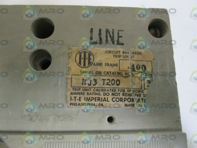 I-T-E CIRCUIT BREAKER HJ3T200 UNMP