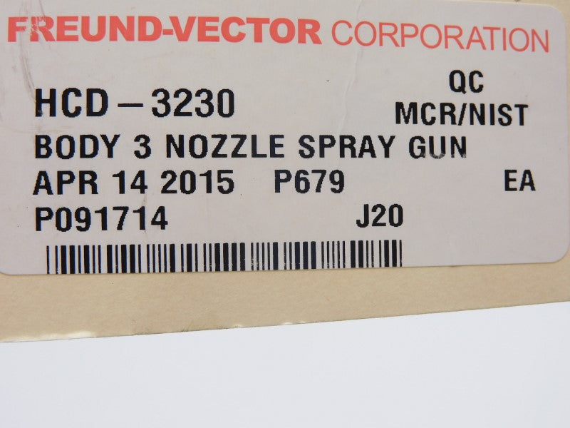 FREUND-VECTOR HCD-3230 NSNP