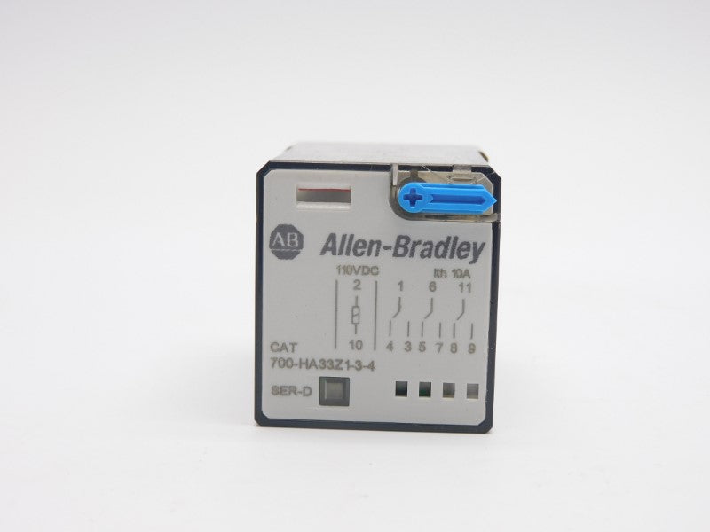 ALLEN BRADLEY 700-HA33Z1-3-4 SER. D 110VDC 10A UNMP