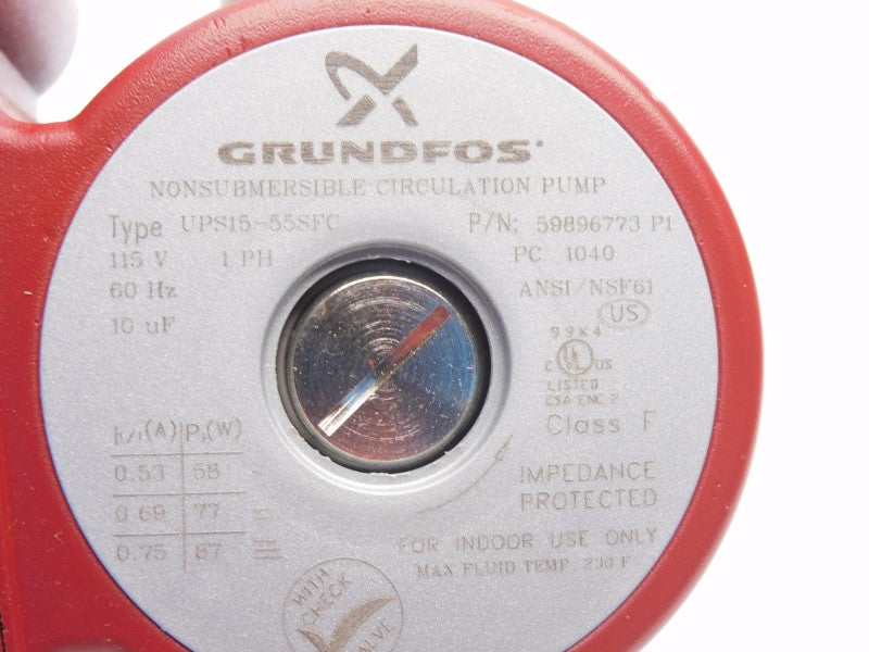 GRUNDFOS 59896773 UPS15-55SFC 115V 0.75A NSMP