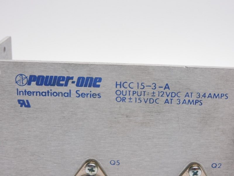 POWER-ONE HCC15-3-A 15VDC 3.4A UNMP