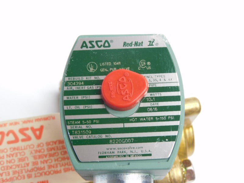 ASCO 8220G007 110/120V 5-150PSI 1" (AS PICTURED) NSNP