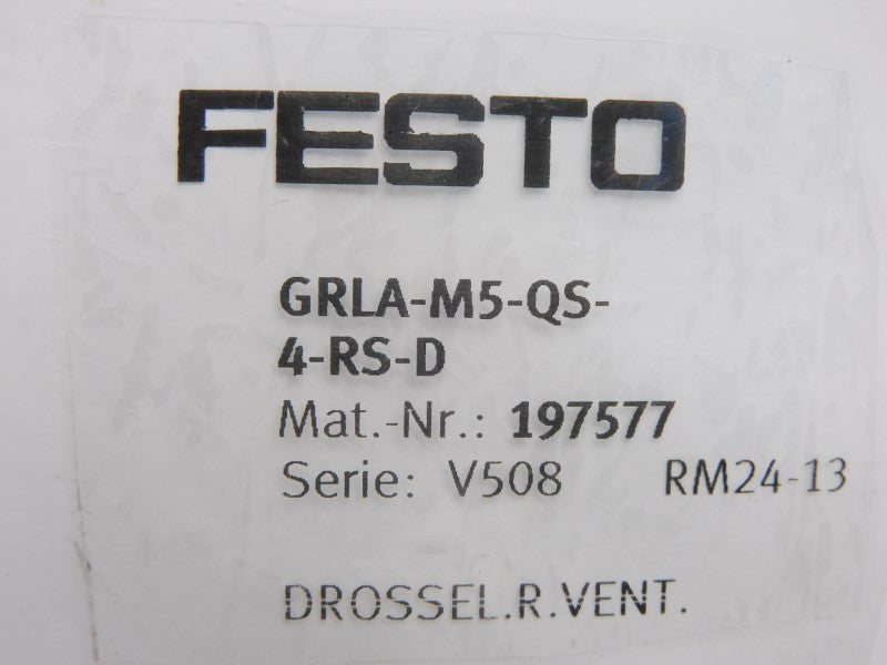 FESTO GRLA-M5-QS-4-RS-D 197577 NSNP