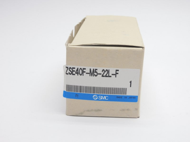 SMC ZSE40F-M5-22L-F 12-24VDC NSMP